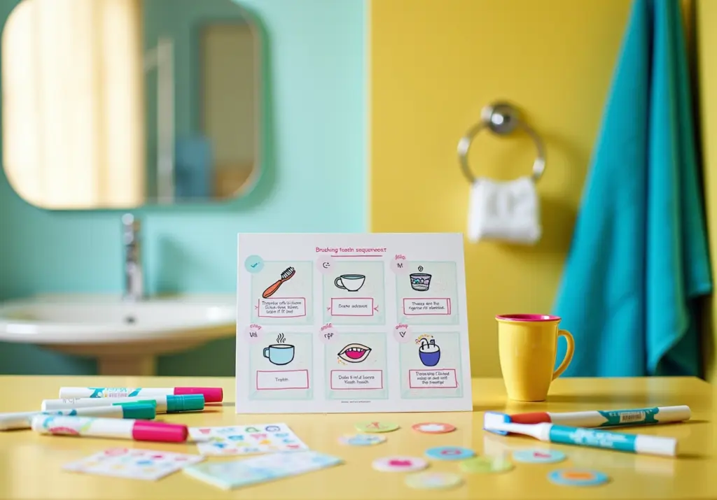 Create a Brushing Teeth Sequence Worksheet for Kids